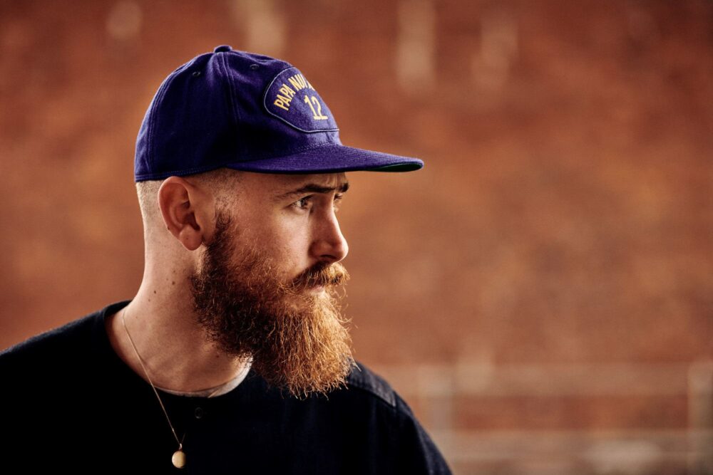 Chris wearing the Papa Nui Apollo Cap