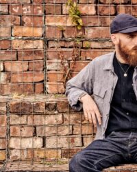 Chris wearing a USN Deck Cap influenced model