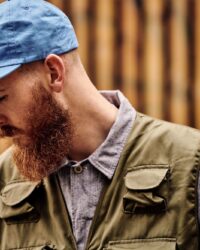 Chris wearing the Papa Nui Mercury Cap