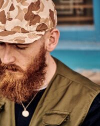 Frogskin Camo cap worn by Chris