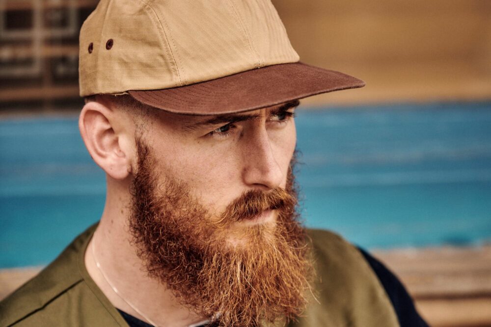 Chris wearing the Ernest Hemingway inspired cap