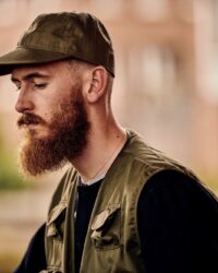 Chris wearing the Atoll Rocket Riders collection