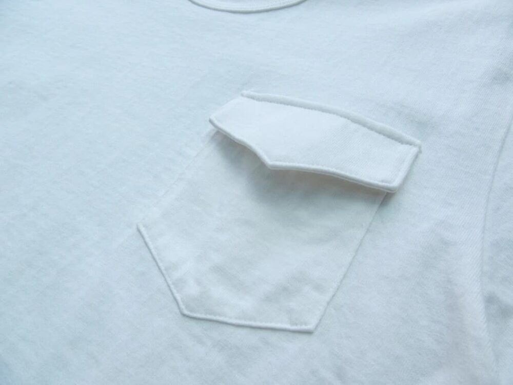 The Rite Stuff Loopwheel Pocket T-shirt - White