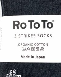 RoToTo 3 Strikes Socks - Charcoal