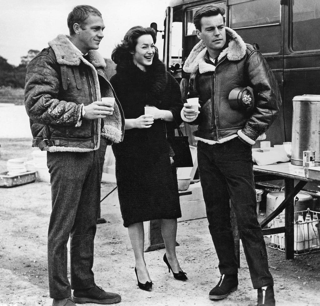 Steve McQueen on the set of The War Lover, 1962 Steve McQueen on the set of The War Lover, 1962