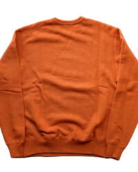 Loop & Weft Vintage Jacquard Knit Crewneck Sweatshirt - Rust Orange
