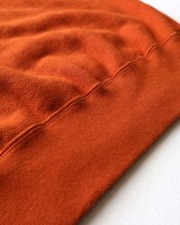 Loop & Weft Vintage Jacquard Knit Crewneck Sweatshirt - Rust Orange