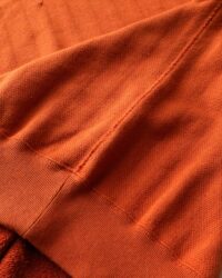 Loop & Weft Vintage Jacquard Knit Crewneck Sweatshirt - Rust Orange