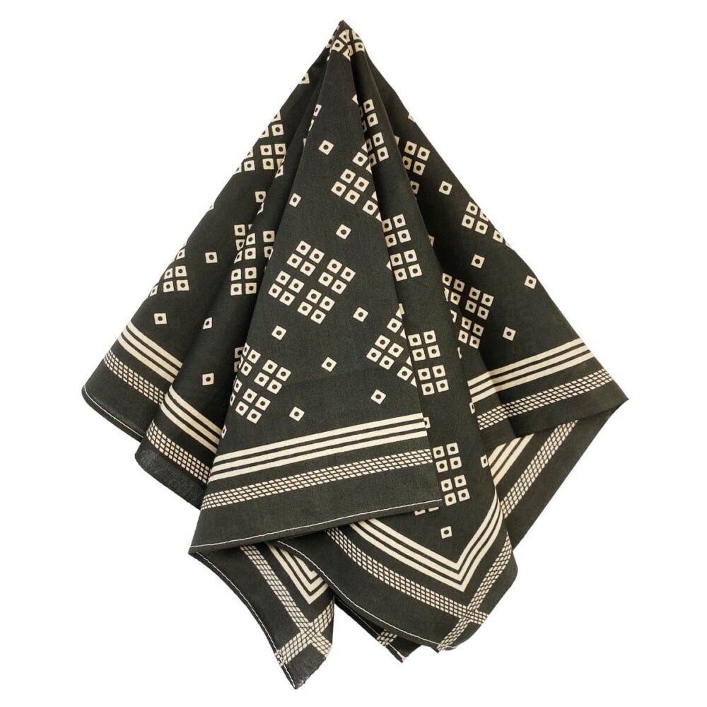 The Two Ears Brand Liberty Bandanna - Iridium Black