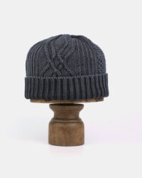 Aran Cable Indigo Watch Cap