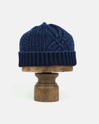 RoToTo Aran Cable Indigo Watch Cap