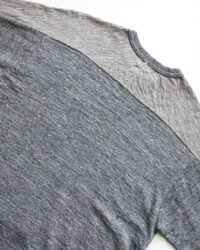 Loop & Weft Contrast Yoke Quarter Sleeve Crewneck