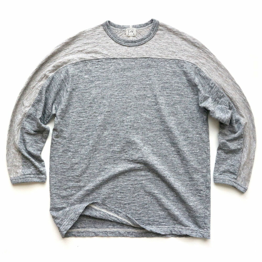 Loop & Weft Contrast Yoke Quarter Sleeve Crewneck