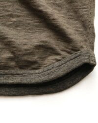 Loop & Weft Seam Ribbed Taping S/S Crewneck - Army Olive