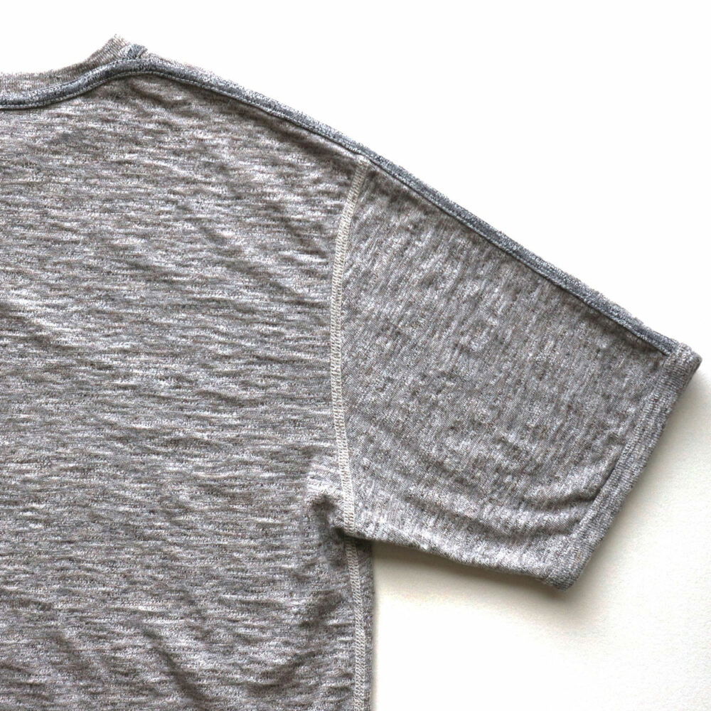 Loop & Weft Seam Ribbed Taping S/S Crewneck