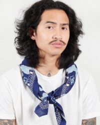 One Ear Brand "Eejyanaiki" Bandanna - Indigo/Asagi