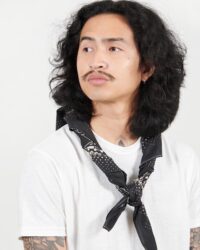 One Ear Brand “Nighthings” Bandanna – Olive Black