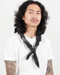 One Ear Brand “Nighthings” Bandanna – Olive Black