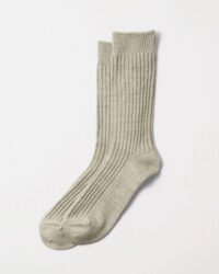 RoToTo Organic Daily 3 Pack Socks - Ecru/Grey