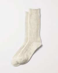 RoToTo Organic Daily 3 Pack Socks - Ecru/Grey