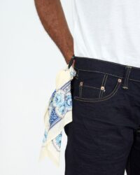The Two Ears Brand Poem Bandanna - Lancaster Blue
