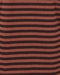 Jackman Dotsume Border Tee - Brown Umber/Black