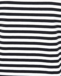 Jackman Dotsume Border Tee - Off White/Black
