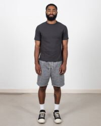 Loop & Weft Dual Layer Raw Edge Crewneck Antique Black