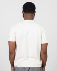 Loop & Weft Dual Layered Knit Raw Edge Crewneck - Vintage Ivory