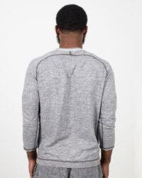 Loop & Weft Freedom Quarter Sleeve Crewneck - Deep Grey