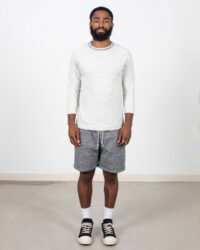 Loop & Weft Freedom Quarter Sleeve Crewneck - Heather Oatmeal