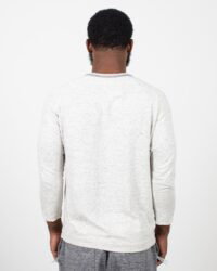 Loop & Weft Freedom Quarter Sleeve Crewneck - Heather Oatmeal
