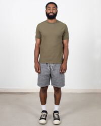 Loop & Weft Ribbed Military Crewneck - Army Olive