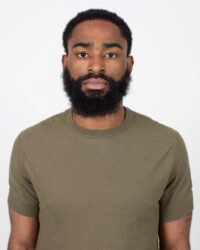 Loop & Weft Ribbed Military Crewneck - Army Olive