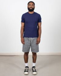 Loop & Weft Ribbed Military Crewneck - French Navy Blue