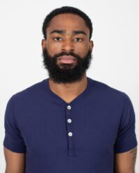Loop & Weft Ribbed Military Henley - French Navy Blue