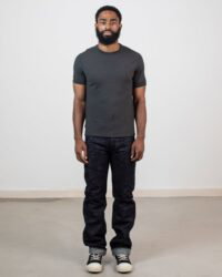 Loop & Weft Ribbed Military Crewneck - Antique Black