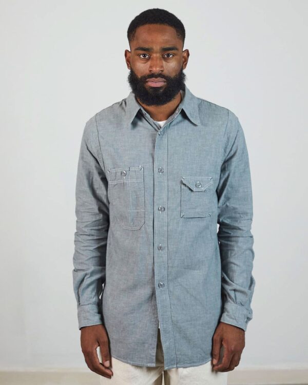 Papa Nui Beach Head Chambray Shirt - Sea Green