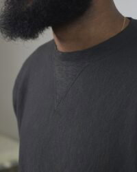Loop & Weft Big Fleece Sweatshirt - Black