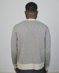 Loop & Weft Lambswool Birdseye Sweater - Navy
