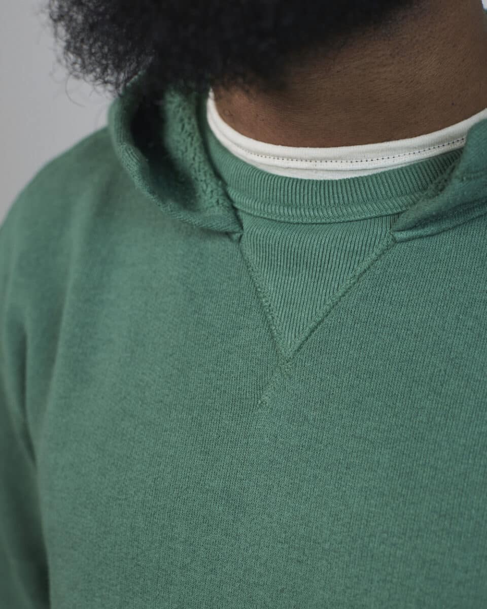 Loop & Weft Tompkins Knit Hoodie - Green
