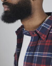 The Strike Gold SG2202 Brushed Check Work Shirt - Navy