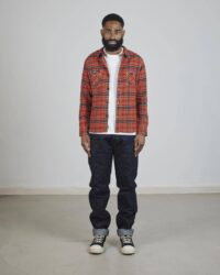 The Strike Gold SG2202 Brushed Check Work Shirt - Orange