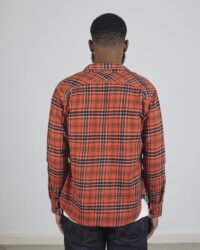 The Strike Gold SG2202 Brushed Check Work Shirt - Orange