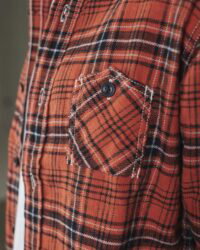 The Strike Gold SG2202 Brushed Check Work Shirt - Orange