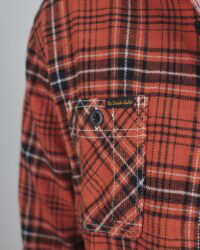 The Strike Gold SG2202 Brushed Check Work Shirt - Orange