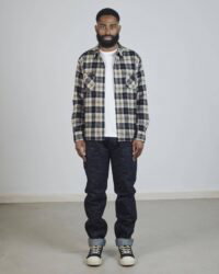 The Strike Gold SG2205 Brushed Check Work Shirt - Black