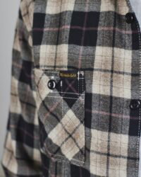 The Strike Gold SG2205 Brushed Check Work Shirt - Black