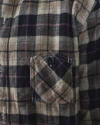 The Strike Gold SG2205 Brushed Check Work Shirt - Black