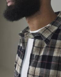The Strike Gold SG2205 Brushed Check Work Shirt - Black